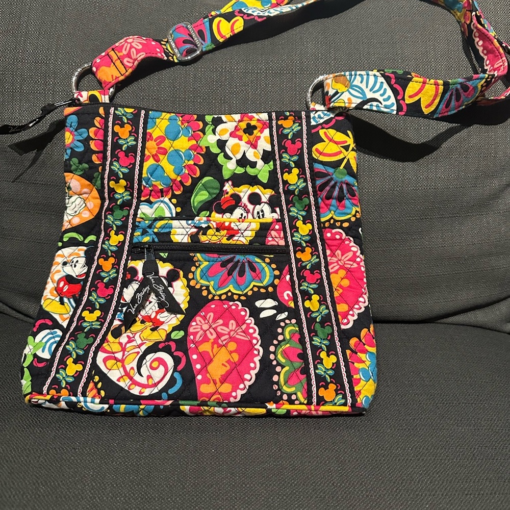 Vera Bradley Disney Parks Midnight Mickey Mouse Minnie Crossbody Purse Bag